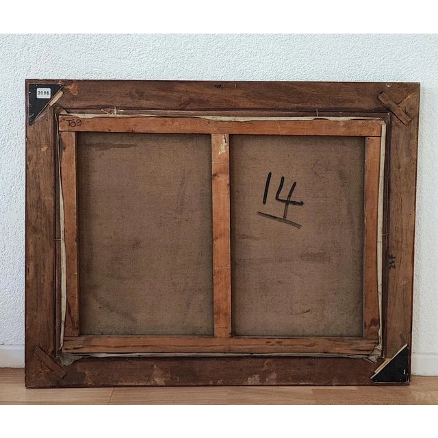 Georges Darel, Pêcheur au bord de l'Arve, Oil on Canvas, Framed For Sale - Image 9 of 10