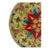 Vintage Hand-Painted Round Wooden Cheese Box – Floral Folk Art For Sale