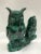 Carved Solid Malachite Stone Owls Sculpture Ages: 20th Century Materials: Malachite Stone Country: Africa Dimensions:...