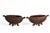 Art Nouveau Pair Cast Iron Footed Oval Planters, France, Circa 1920. For Sale - Image 3 of 8