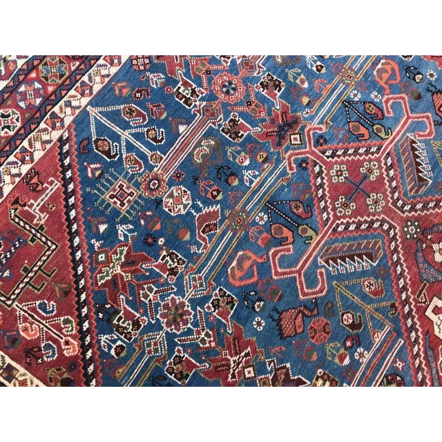 Antique Ghashghaei Rug For Sale - Image 14 of 18