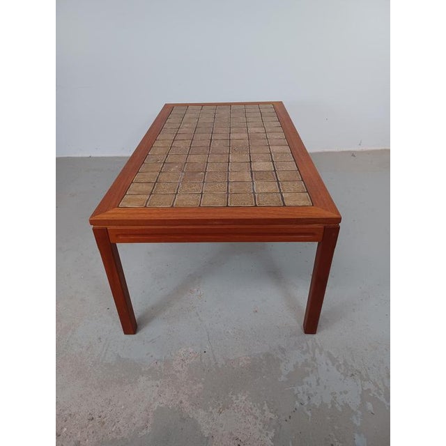 1970s Fully Restored Danish Teak Coffee Table with Tiled Table Top, 1970s For Sale - Image 5 of 10