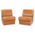 Orange Set of Vintage Vinyl Leather Armchairs, 1980s For Sale - Image 8 of 8