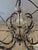 2010s Restoration Hardware 32” Foucault's Orb Iron & Crystal Chandelier For Sale - Image 5 of 6