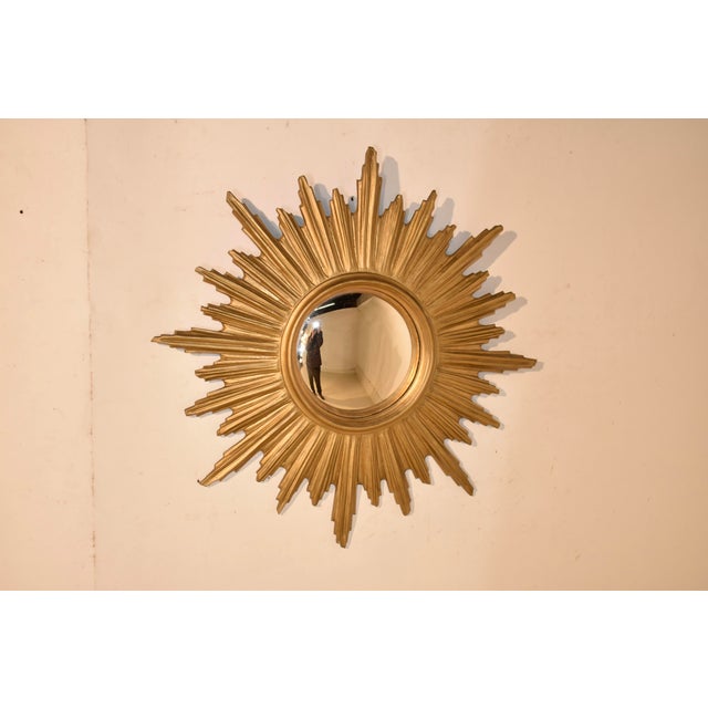 Circa 1960's Sunburst Wall Mirror For Sale In Greensboro - Image 6 of 11