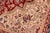 Shabby Chic Art Nouveau Medallion 1990's Pak-Persian Red/Blue Wool Rug - 6'0'' X 9'3'' For Sale - Image 3 of 9