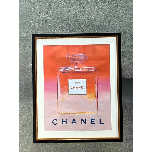 Orange Vintage Andy Warhol for Chanel Number 5 For Sale - Image 8 of 12