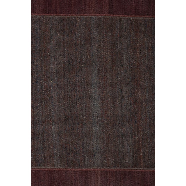 Striped Turkish Kilim Rug 9'5'' X 10'2'' For Sale - Image 11 of 12