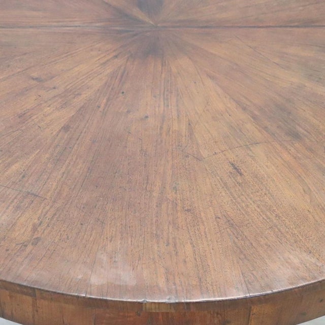 Brown Antique Round Table in Walnut, 1800s For Sale - Image 8 of 12