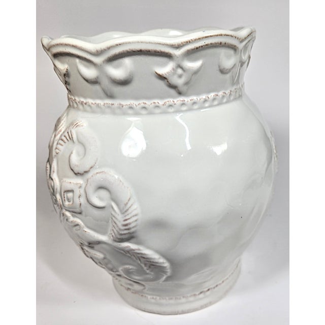White French Country Cookie Jar For Sale - Image 8 of 12