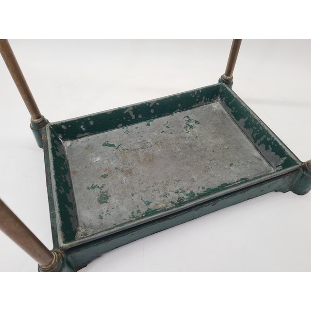 Victorian Umbrella Stand in Brass and Cast Iron, England, 1870s For Sale - Image 11 of 13
