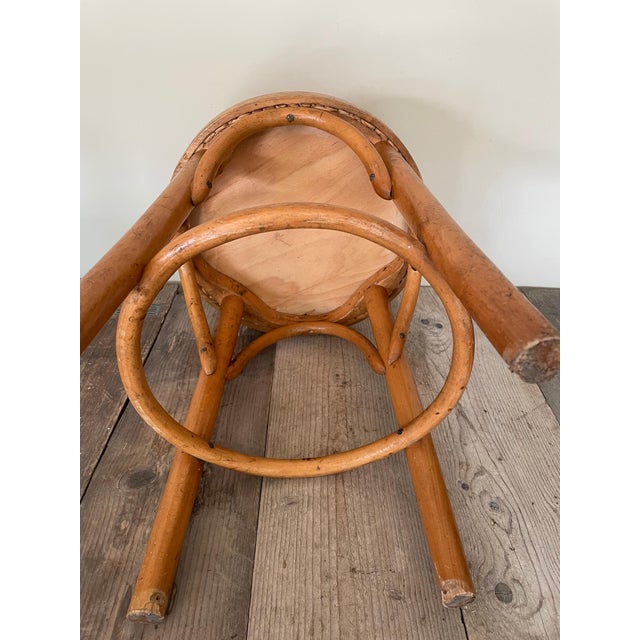 Antique Art Nouveau Cafe Stool, 1890s For Sale - Image 3 of 8