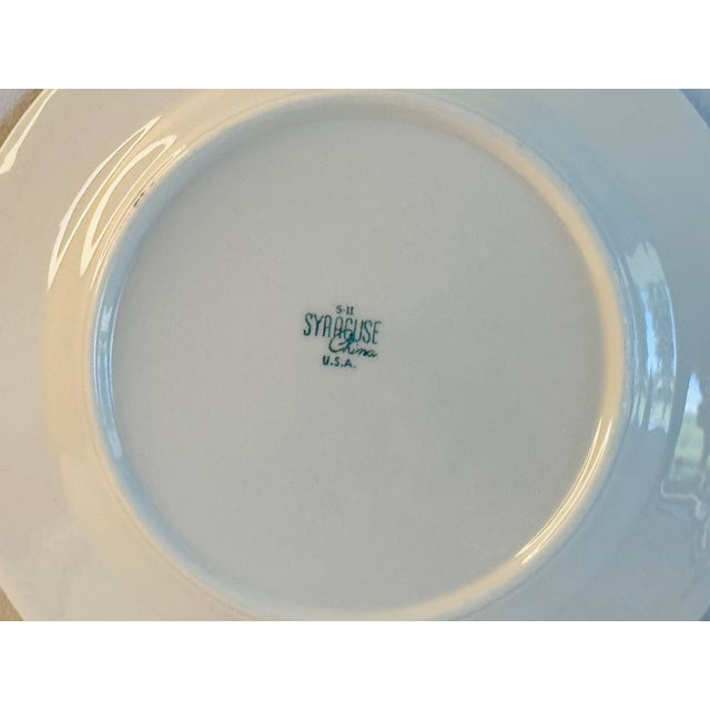 Vintage 1960s Syracuse China Floral & Parrot Restaurant Ware Plates, Set of 4 For Sale - Image 9 of 9