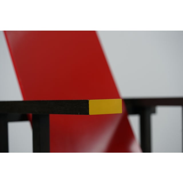 Red and Blue Armchair by Gerrit T. Rietveld for Cassina, 1980s For Sale - Image 14 of 18