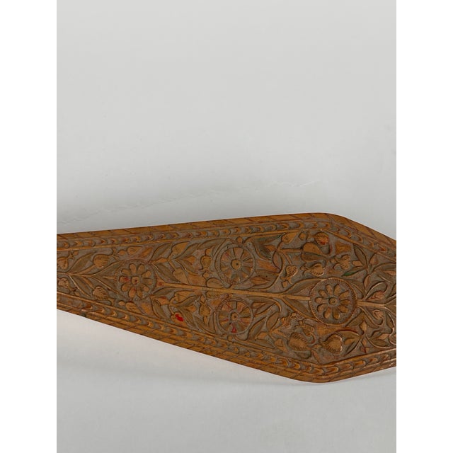 Persian A Persian Qajar Hand Carved Wooden Sherbet Spoon. Iran, Circa 1880 For Sale - Image 3 of 8