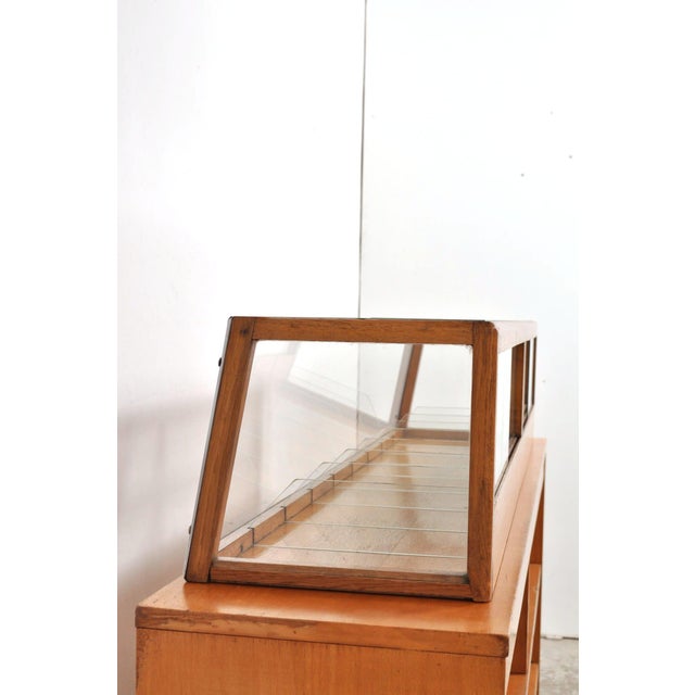 Brown Vintage Display Cabinet in Oak by Minks, 1920s For Sale - Image 8 of 16