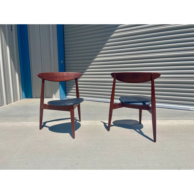 Mid Century Diamond Shape Chairs- a Pair For Sale - Image 4 of 13