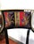 1980s Italian Black Lacquer and Gilt Armchair with Floral Cotton Satin Upholstery, 1980s For Sale - Image 5 of 9