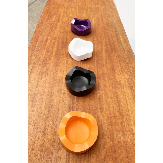 Mid-Century German Space Age Ulmer Welle Bowl or Ashtray by Walter Zeischegg for Helit, Set of 4 For Sale - Image 6 of 18