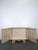 Textile Art Deco Straw Marquetry Two-Door Cabinet For Sale - Image 7 of 13