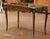 Mid-Century Louis XV Floral Marquetry Mahogany Writing Table With Brass Accents For Sale - Image 4 of 13