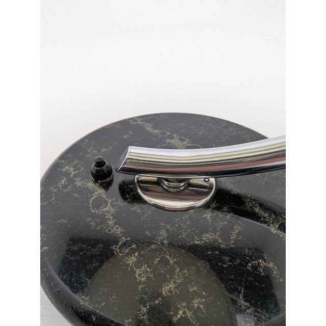 Beautiful, restored table lamp from the Bauhaus-Art Deco era; the lampshade is vertically adjustable, the electrical...