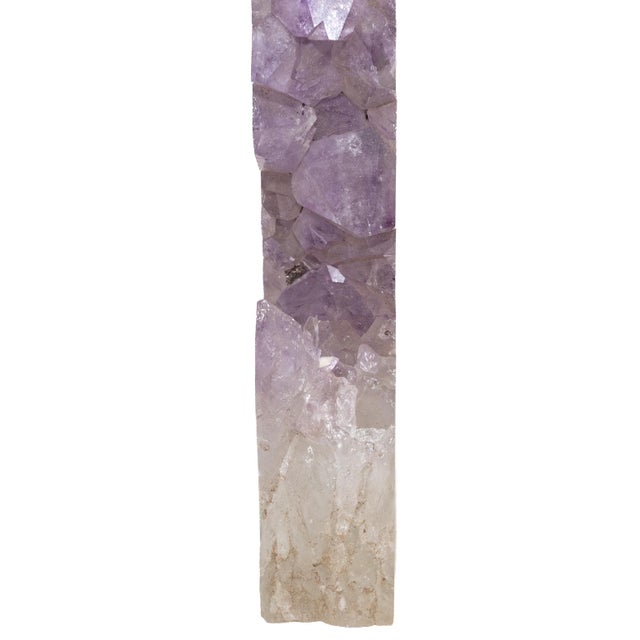 Organic Modern Quartz, Amethyst and Agate Tall Sculpture For Sale - Image 12 of 18