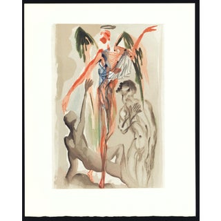 1963 Dalí Divine Comedy Engraving Purgatoire Chant 31 "Vers l'Arbre De La Loi" (Towards the Tree of the Law) For Sale
