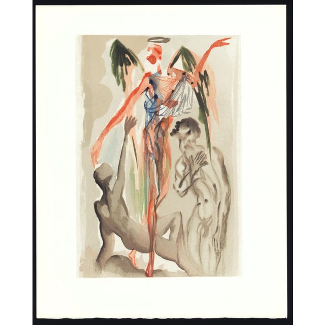 1963 Dalí Divine Comedy Engraving Purgatoire Chant 31 "Vers l'Arbre De La Loi" (Towards the Tree of the Law) For Sale