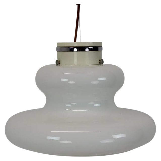 Mid-Century Glass Pendant by Napako, 1960s For Sale