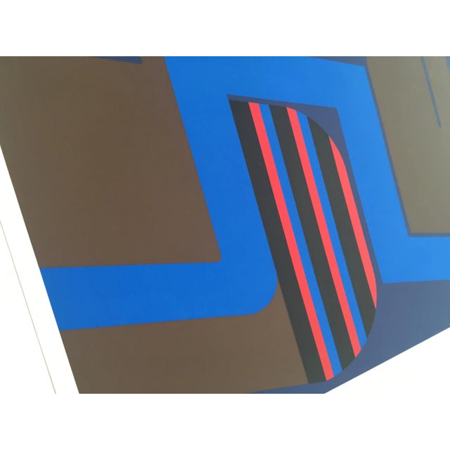 Mid-Century Modern Screenprint by Georg Bernhard, 1970s For Sale - Image 3 of 5