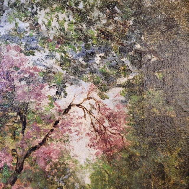 Manuel Ramos Artal, Garden Scene, Late 1800s, Oil on Canvas, Framed For Sale - Image 11 of 18