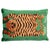 Abstract Schumacher x Johnson Hartig Jokhang Tiger Velvet 20" Lumbar Pillow in Green For Sale - Image 3 of 3