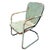 Art Deco Mid-Century Steel Shellback Springer Patio Outdoor Lounge Chair For Sale - Image 3 of 4