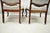 Blue Early 20th Century Victorian Floral Scrollwork Carved Mahogany Parlor Slipper Side Chairs - A Pair For Sale - Image 8 of 11