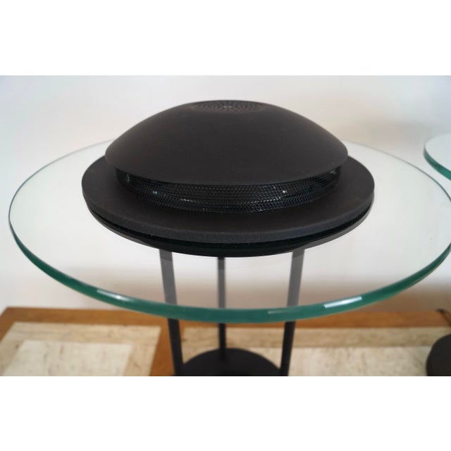 Metal 1980’s Postmodern Robert Sonneman Saturn Table Lamps - A Pair For Sale - Image 7 of 12
