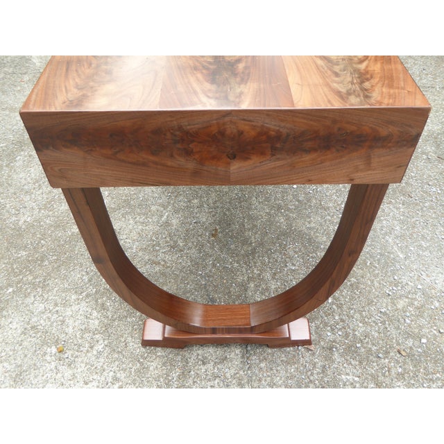 Modern Modern Bespoke Walnut Desk = Sensational For Sale - Image 3 of 9