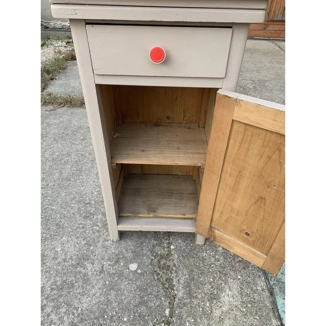 Vintage German Marble Top Nightstand or End Table For Sale - Image 4 of 6
