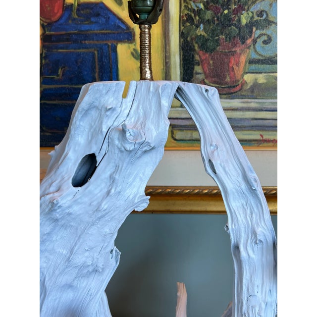 Vintage Mid-Century Modern Sculptural Driftwood Lamp For Sale - Image 9 of 13