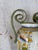 Olive Mid 20th Century Hand-Painted Italian Majolica Ceramic Amphora Floor Vase With Caffagiolo Pattern For Sale - Image 8 of 10