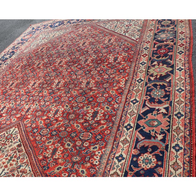 Antique Persian Sultanabad Large Gallery Rug With Sub-Geometric Motifs For Sale - Image 14 of 16