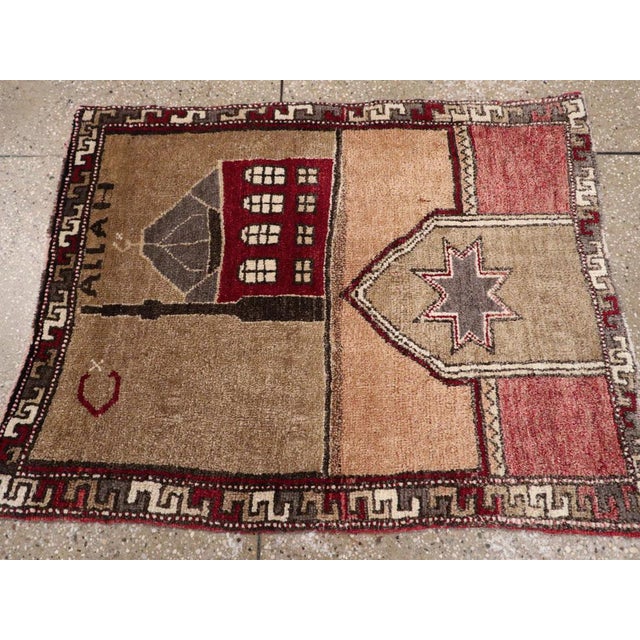 Galerie Shabab Collection Mid-20th Century Turkish Anatolian Pictorial Rug For Sale - Image 4 of 5