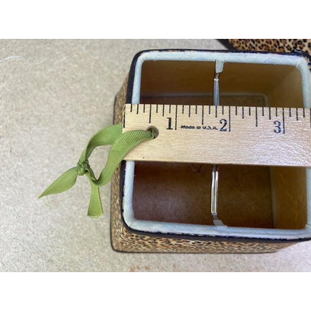 Leopard Print Sconce Shades/4 For Sale - Image 4 of 7