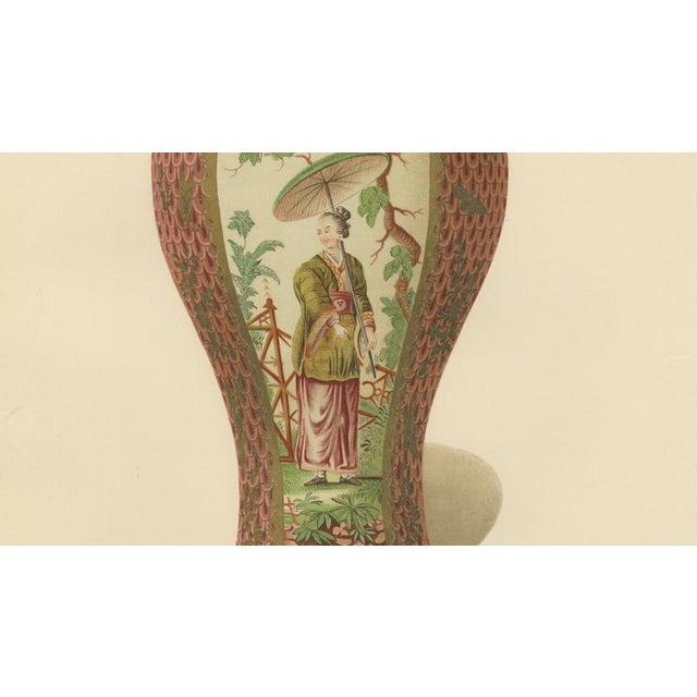 Gold J. H. Thorpe, Worcester Porcelain Vases, 1910, Chromolithographs on Paper, Set of 2 For Sale - Image 8 of 11