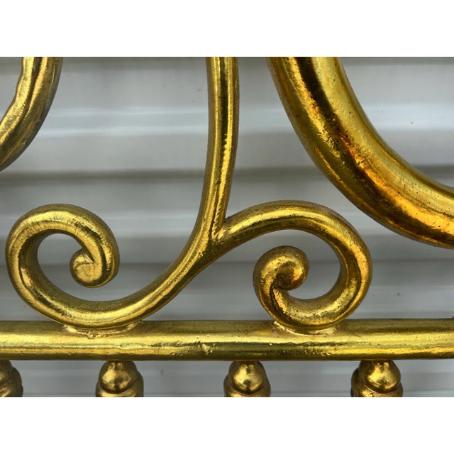 Drexel Metal Gold Leaf King Sized Headboard Chairish