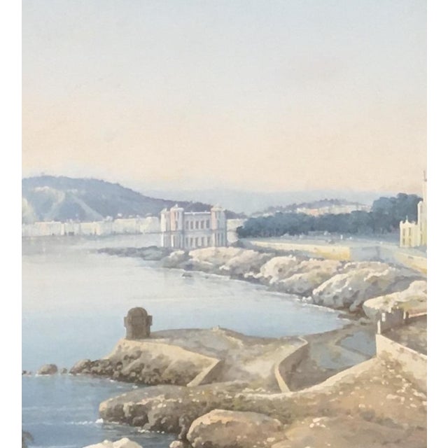 Yves Gianni, Costa Ligure, Gouache on Paper, Framed For Sale - Image 4 of 8