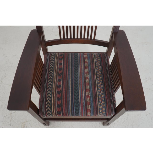 Set of 6 Stickley Mission Oak Dining Chairs For Sale In Philadelphia - Image 6 of 18