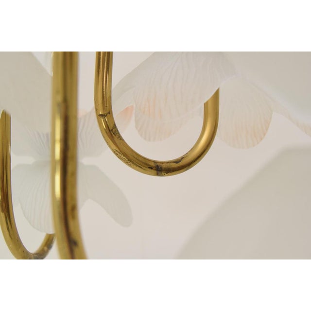 Mid-Century Glass Chandelier, 1970s For Sale - Image 13 of 14