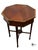 Late 20th Century Vintage Federal Style Matched Grain Mahogany Octagonal Side Table For Sale - Image 5 of 9