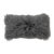 Modern Mongolian Lamb Fur Single Side Pillow in Gray For Sale